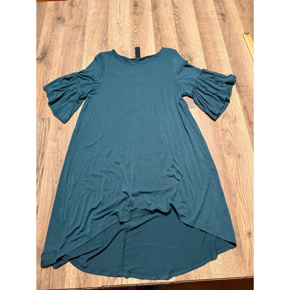 Agnes Dora Dress, Women's Size Small, Green, Flared Short Sleeve